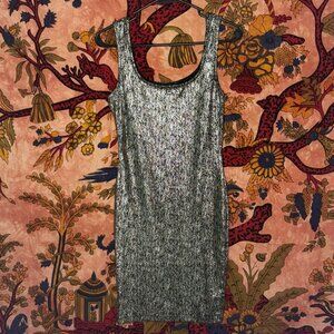 Silver Shimmer Bodycon Dress